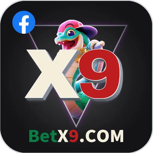 Imagem promovendo a página oficial da betx9 no Facebook