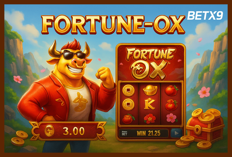 Fortune Ox no BETX9 - Aposte Agora e Reivindique Seus Ganhos