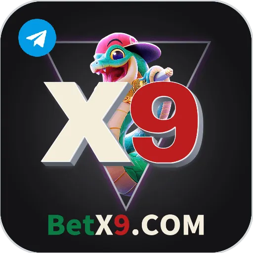 Imagem promovendo o canal oficial da betx9 no Telegram